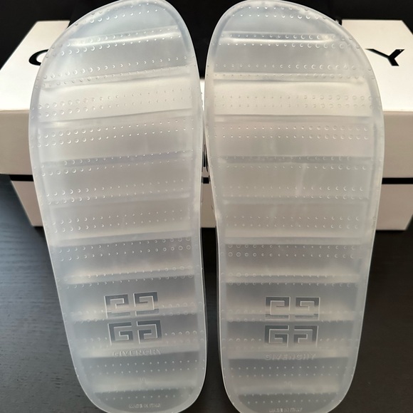 Givenchy Slides Sandals Transparent Clear Rubber - Picture 7 of 12